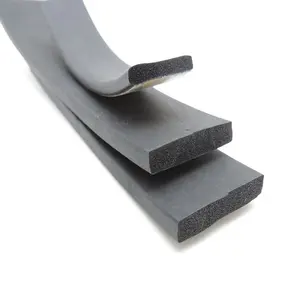 Bande de mousse EPDM taille personnalisée extrudé rond/carré porte plate mousse éponge epdm Tira de goma extruida