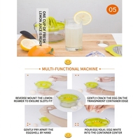 4-in-1 multifunctionele handmatige citruspers voor citroenen, sinaasappels en limoenen met maatbeker voor de keuken