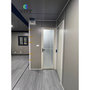 Contenedor de Envío Expandible Personalizado de 20 pies, Diseño Moderno, Panel Sándwich Transpirable, Edificio de Oficinas con Techo Plano - Product Image 5