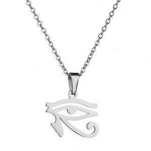 Collar de Acero Inoxidable 316L para Hombre con Amuleto Egipcio Antiguo y Colgante de Ojo de Horus, Cadenas Duraderas - Product Image 6
