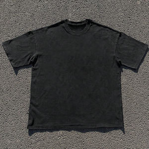 Camisetas de gran tamaño para hombre, cuello redondo, moda, logotipo personalizado, ropa de calle de peso pesado impresa, ropa de gimnasio de calidad superior, venta al por mayor - Product Image 6