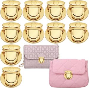 PCS Big Round Tuck Lock Purse With Light Gold Alloy Buckle <b>Fasteners</b> Duck Tongue <b>Snap</b> Closure Metal Hardware Clips For Handbag C - Product Image 1