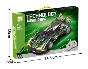 Đồ Chơi Mới 1: 18 Điều Khiển Từ Xa 2.4G Xây Dựng Khối Xe 400 + Pcs Công Nghệ Loạt Xe Nhỏ Hạt Lắp Ráp Gạch Đồ Chơi - Product Image 2