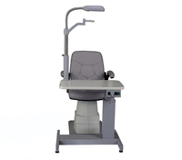Ensemble de table d'optométrie combinée avec fauteuil ophtalmique pour magasin d'optique, équipement d'examen ophtalmologique pour petite pièce limitée