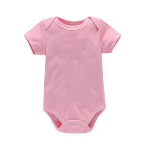 Tutina per <span class=keywords><strong>Neonati</strong></span> 0-24 <span class=keywords><strong>Mesi</strong></span>, Body in Maglia Tinta Unita, Abbigliamento Estivo per Bambini con Logo Personalizzato - Product Image 4