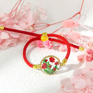 <span class=keywords><strong>Bracelet</strong></span> à fleurs pressées best-seller, réglable, cadeau d'anniversaire <span class=keywords><strong>personnalisé</strong></span> pour <span class=keywords><strong>homme</strong></span> et femme, <span class=keywords><strong>bracelet</strong></span> à fleurs du mois de <span class=keywords><strong>naissance</strong></span> - Product Image 4