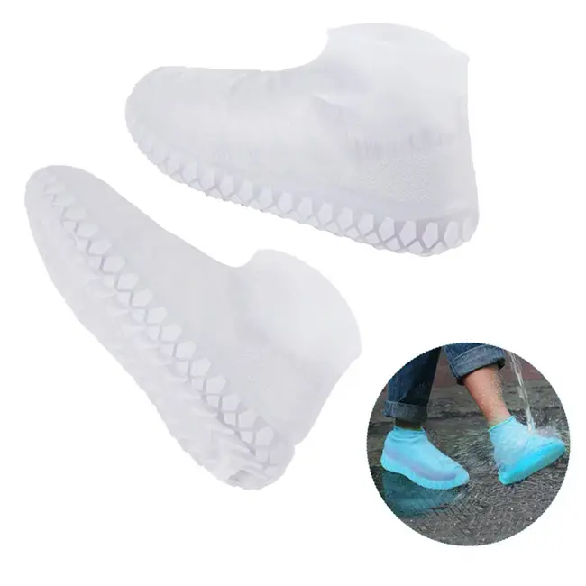 Outdoor Shoe Protectors Reusable Rain Boots Silicone Waterproof Shoe Covers For Cycling,Outdoor,Camping,Fishing,Garden