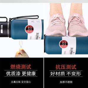 New <b>Teacup</b> Stainless Steel Insulated Water Bottle 600ml 800ml 1000ml 1500ml With Tea Strainer For Outdoor Travel - Product Image 4