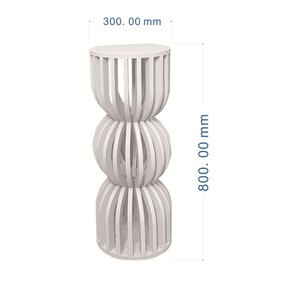 Hete Aanbieding Moderne Vintage Afneembare Witte Ronde Cilindrische Bloemige Sockel Presentatie Standaards voor Bruiloften en Feesten - Product Image 1