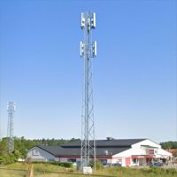 Tour de télécommunication autoportante en treillis d'acier angulaire haute résistance, galvanisée à chaud, 40 mètres, 4 poteaux, conforme à la norme ANSI/TIA-222-G