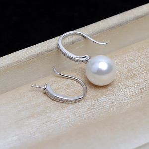 Gancho de Oreja de Plata S925, Hecho a Mano, Semi-Acabado, Accesorios de Joyería de Perlas para DIY, Bandeja Vacía para Pendientes Simples Personalizados 4242 - Product Image 4