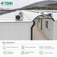 TDHH Z-Typ Faltbares Containerhaus Klappbares Containerheim Vorgefertigtes Campgebäude für Baustellenunterkünfte