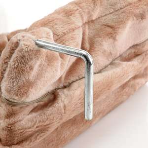 Zacht Nepbont Hangende Kat Hangmat Metalen Frame Kat Raam Bed Huis Radiator Kat Bed - Product Image 2