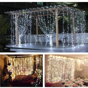 Nouvel An Décoration De Noël 3M x 3M 100V/220V A MENÉ Des Lumières De Fée de Ficelle de Rideau lampe Décoration De Fête Guirlande Lumineuse - Product Image 3