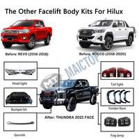 Hilux 2016-2020 modifié avec un nouveau kit ; Revo amélioré avec le kit Rocco ; Rocco modifié avec un nouveau kit.