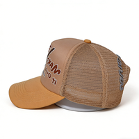 Gorra Trucker de Malla con Estampado 3D de Moda, Bordada, Deportiva, para Ciclismo, Playa, Pesca, de 5 Paneles, 100% Algodón