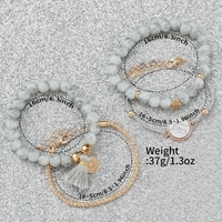 Jam tangan kuarsa silikon Analog wanita, 5 buah/Set jam tangan Fashion kasual gelang Nadi marmer