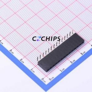KH-2.54FH90-1X14P-H8.5 Pin Socket Bent Lead Through Hole,P=2.54mm Connector 1x14P 2.54mm Square Hole Right Angle Insert - Product Image 1