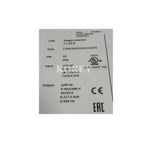 ไดรเวอร์ซีรีส์ I700 รุ่น E70ACMSE0204VA1ETE E70ACMSE048SA1ETE มอเตอร์และไดรฟ์ - Product Image 3