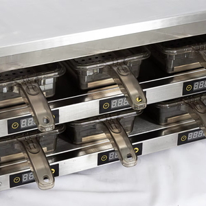 Armoire à pépites de <span class=keywords><strong>poulet</strong></span> commerciale Offre Spéciale à 1 étage et 2 assiettes KFC Burger Patty Holding Cabinet Chauffe-aliments pour Hotles Restaurant - Product Image 5