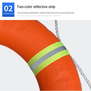 Salvagente di emergenza adulto arancione PVC in schiuma solida salvagente salvagente per il controllo delle inondazioni e dispositivo di galleggiamento di nuoto - Product Image 4