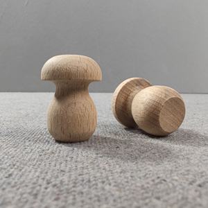 ของเล่นหัวเห็ดไม้ ตุ๊กตาไม้ ตัวต่อไม้จิ๋ว ของตกแต่งภูมิทัศน์ ตัวต่อไม้เสริมสร้างจินตนาการ ของเล่นเสริมพัฒนาการ - Product Image 5