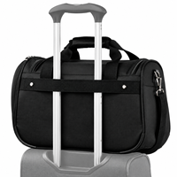 Tas Duffel Travel Ringan untuk Dibawa di Bawah Kursi, Cocok untuk Liburan Akhir Pekan, Dilengkapi Kantong Samping, Sleeve Bagasi, dan Tali Bahu yang Dapat Dilepas