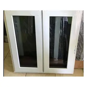 Çin lider üretim yedek pencereler çift salıncak PVC profil kanatlı pencere upvc pencere ve kapı