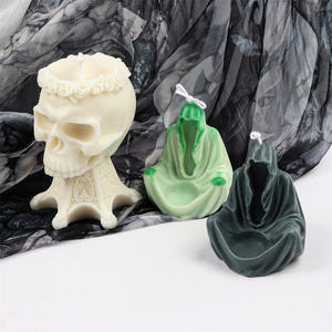 3D <span class=keywords><strong>mort</strong></span> Silicone bougie moules bricolage couronne crâne cire fondre plâtre argile moules thème <span class=keywords><strong>de</strong></span> pâques gypse coulée moules Festival décor - Product Image 1