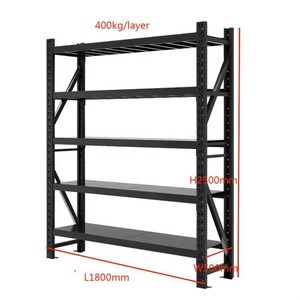 Wholesale Metal Warehouse Rack Steel Adjustable Galvanized Storage Shelf Screw Assembly Standard Size Hot Medium Duty - Product Image 2