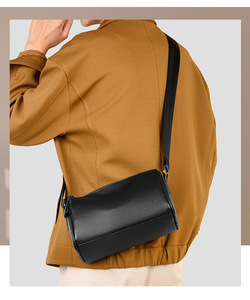 Nuevas Bolsas Cruzadas Personalizadas para Hombre, de Fábrica, al por Mayor, Impermeables, de Cuero Genuino, Estilo Casual - Product Image 5