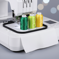 Fil de broderie en polyester 150D/2 en gros pour machine à broder informatisée, résistant à la décoloration