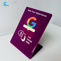 Support de table NFC personnalisé en acrylique avec QR code, haute qualité, fabrication sur mesure