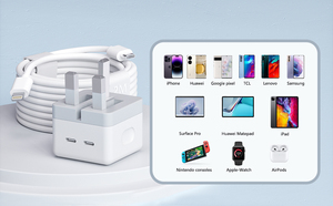 Sạc nhanh iPhone kèm hộp, củ sạc chuẩn UK, cáp sạc chất lượng cao - Product Image 4