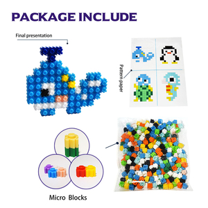 Vente chaude Créatures aquatiques Mini blocs de construction pour enfants Micro <span class=keywords><strong>Nano</strong></span> Blocs de construction pour enfants Jouets - Product Image 5