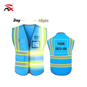 आउटडोर 5 जेब के साथ सुरक्षात्मक Workwear उच्च दृश्यता चिंतनशील सुरक्षा बनियान - Product Image 6
