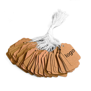 Chất lượng cao viết tay giấy Kraft trang sức giá Tag cho in Rửa Treo Thẻ quà tặng bao bì hangtag - Product Image 2