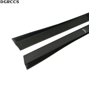 สเกิร์ตข้างคาร์บอนไฟเบอร์แท้แบบขัดเงา รุ่น R Style สำหรับ M3 M4 F80 F82 ปี 2014-2018 พร้อมปีกข้าง ติดตั้งง่าย - Product Image 4