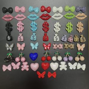 Phụ kiện trang trí điện thoại, iPad, charm làm thủ công DIY, hình bướm, nơ, gấu, trái tim, hoa, đính đá sang trọng, kiểu dáng thiết kế độc đáo - Product Image 4