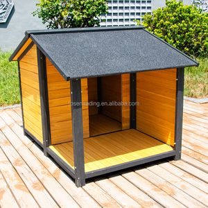 Caseta para perros impermeable, venta al por mayor, caseta de madera grande para perros, resistente a la lluvia, jaulas y casas para mascotas - Product Image 1