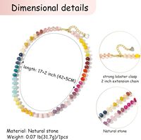 Collier en cuivre perlé avec pierres précieuses Go2boho pour femmes, pierres naturelles colorées, perles d'eau douce, bijoux de plage arc-en-ciel, cadeau