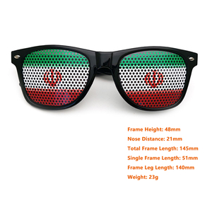 イラン2026年世界ゲームサングラスサッカーファンメガネクロアチアファン旗メガネ - Product Image 1