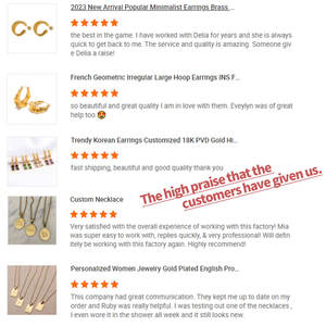 ओम गंध कस्टम गहने हार बालियां लोगो 14k 18k स्टेनलेस स्टील गहने हाइपोएलर्जेनिक गहने निर्माता - Product Image 2