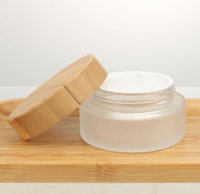 Offre Spéciale – Couvercle en Bambou Réutilisable Anti-fuite avec Bouchon à Vis – Couvercle Durable en Bambou pour Pots de 3,33 oz – Idéal pour le Stockage de Baumes à Lèvres et d'Onguents