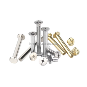 Tornillo de Chicago Personalizado Acero inoxidable Latón Tornillo de Chicago Poste de encuadernación Tornillo macho y hembra - Product Image 1