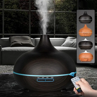 Produits Dropshipping 2026 Diffuseur d'Huiles Essentielles Portable 500ml Diffuseur d'Arômes Ultrasonique Lumière de Nuit LED Humidificateur d'Air