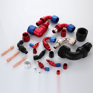 Бесплатный образец, черный фитинг из алюминия, AN4, AN6, AN8, AN10, AN12, прямой 30, 45, 60, 90, 120, 150, 180 градусов, поворотный конец шланга - Product Image 2