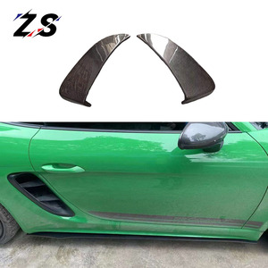 Vente directe d'usine pour Porsche <span class=keywords><strong>Boxster</strong></span> cayman 718 Kit de carrosserie en carbone pare-chocs avant lèvre arrière diffuseur jupe latérale becquet 2016-2020 - Product Image 5
