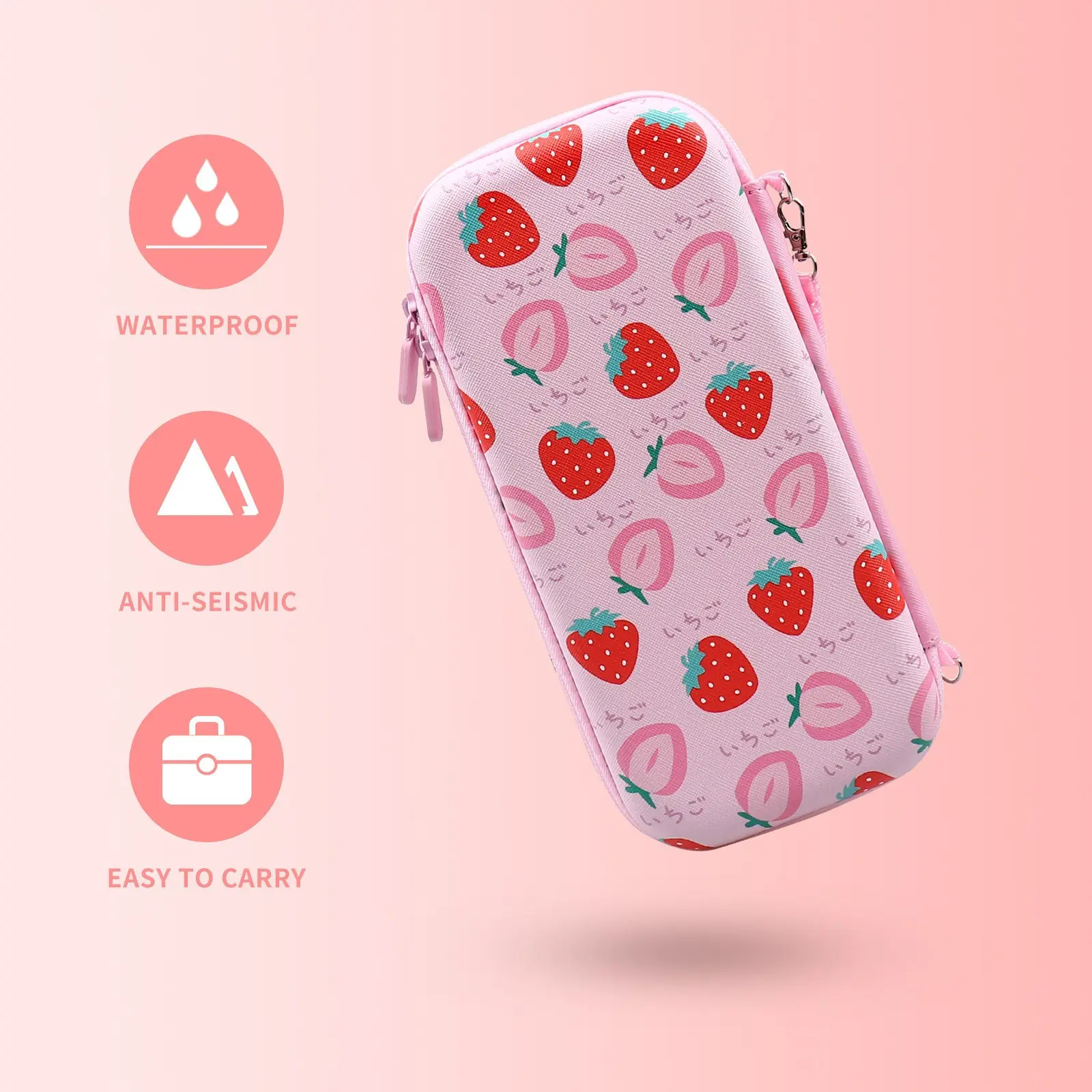 Защитный чехол для переноски Eva Электрический игровой чехол с сетчатым карманом для Nintendo Switch