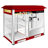 Équipement de collation commerciale Machine à pop-corn au caramel électrique 8OZ avec armoire chauffante